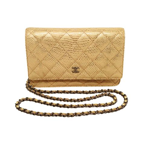 chanel lizard replica woc|chanel woc wallet.